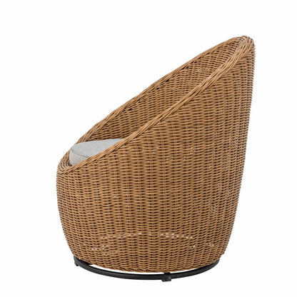 Roccas Lounge Chair - Brown / Polyrattan