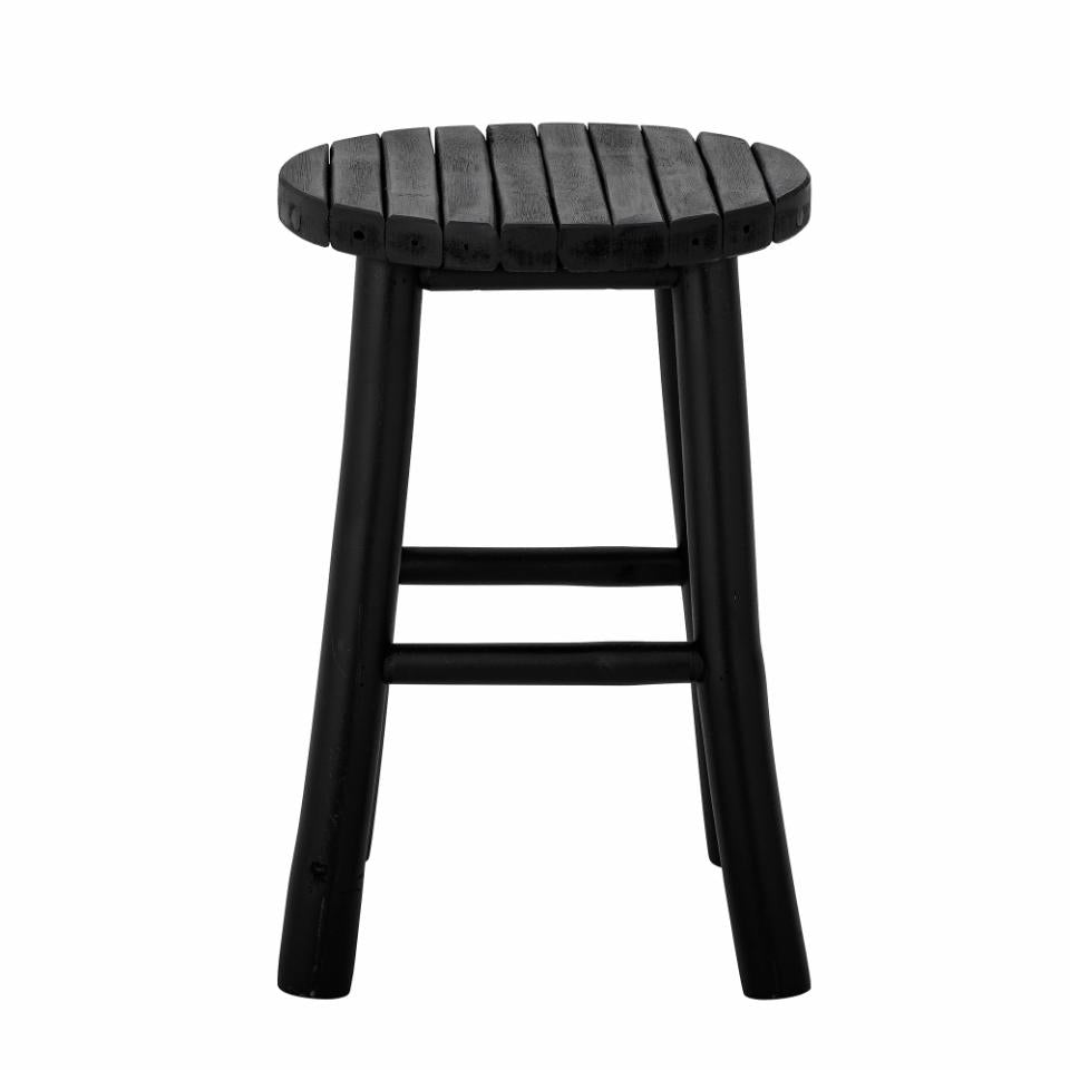 Bilbo Stool - Black / Bamboo