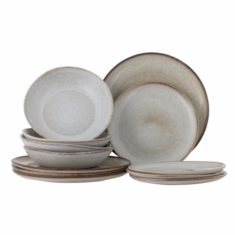 Sandrine Dinnerware Set of 12 pcs - Nature