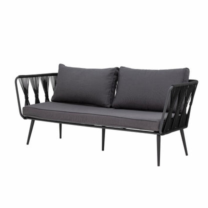 Pavone Sofa - Black / Metal