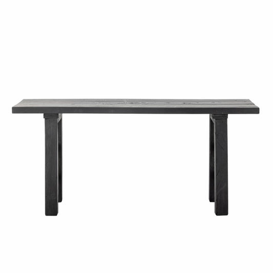 Riber Bench - Black / Reclaimed Wood