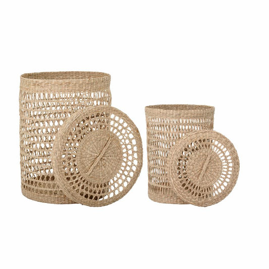 Connie Basket with lid - Set of 2