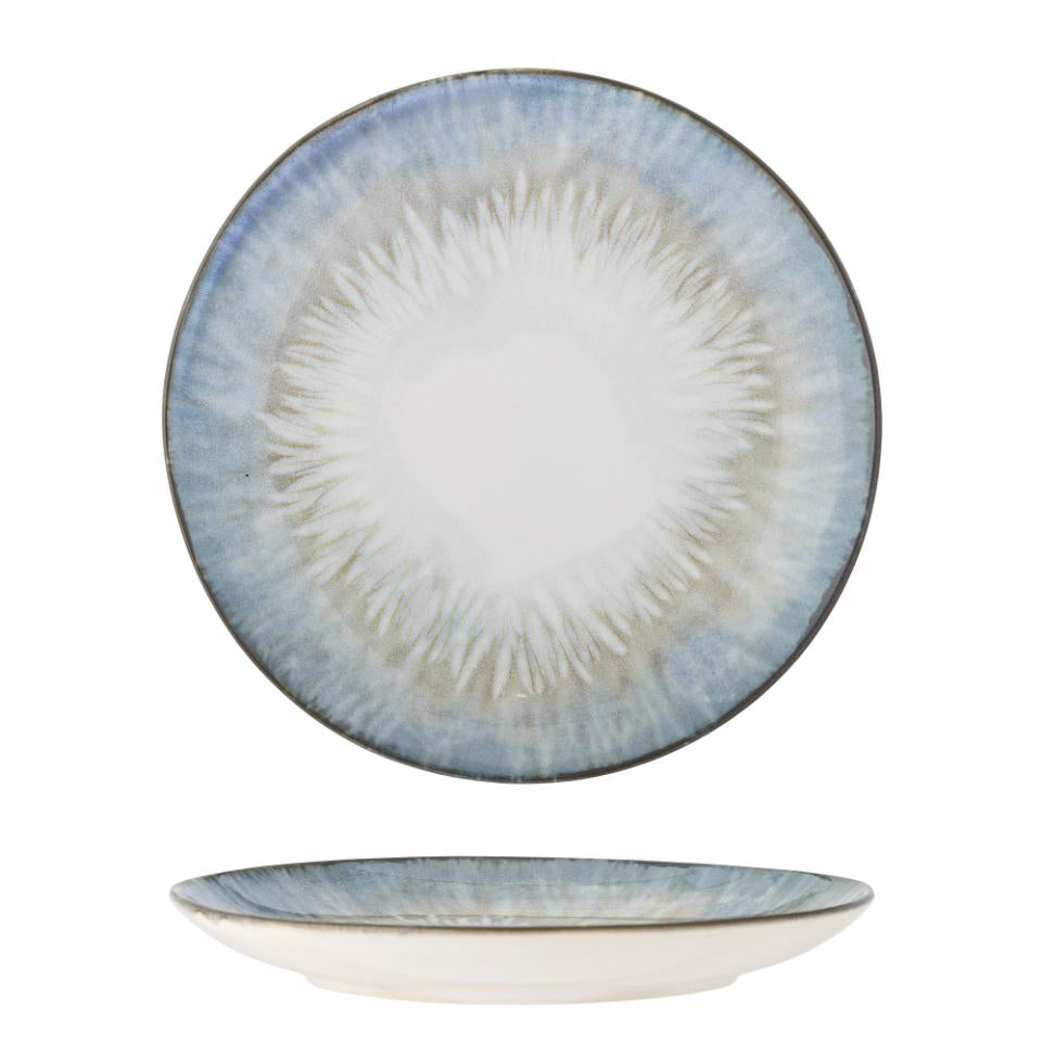 Calen Plate Ø22 cm - Set of 4 - Blue