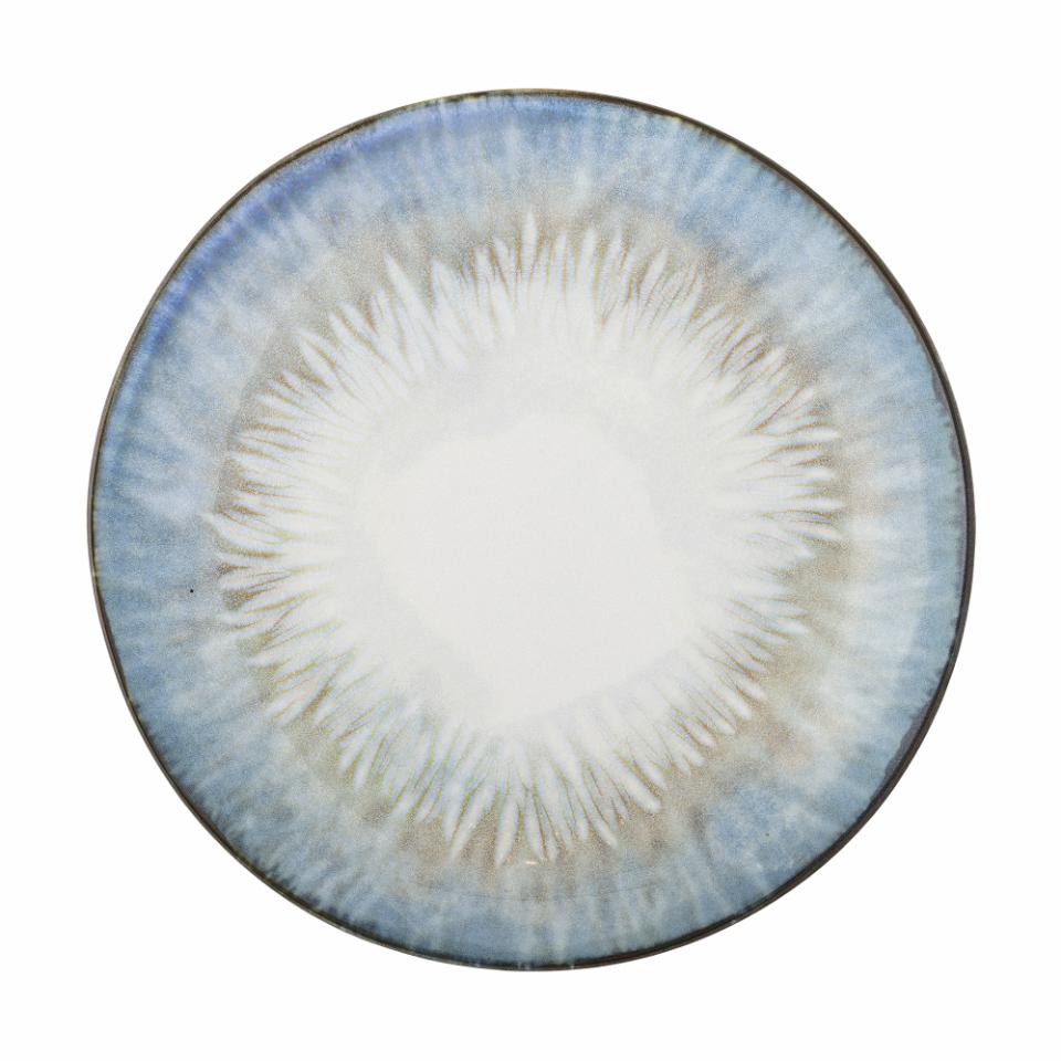 Calen Plate Ø22 cm - Set of 4 - Blue