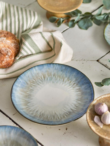 Calen Plate Ø22 cm - Set of 4 - Blue