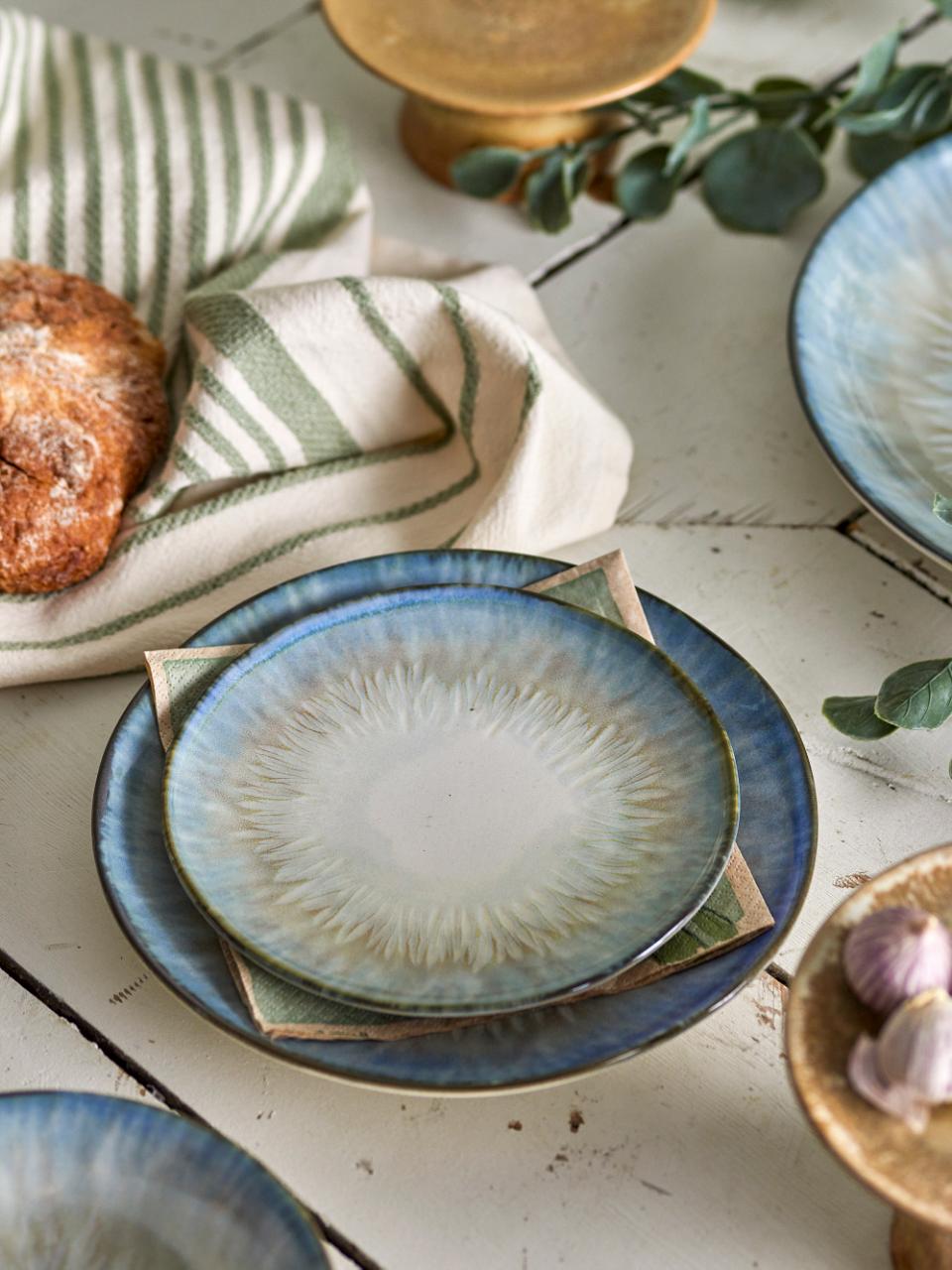 Calen Plate Ø18 cm - Set of 4 - Blue