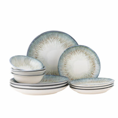 Calen Dinnerware Set of 12 pcs - Blue