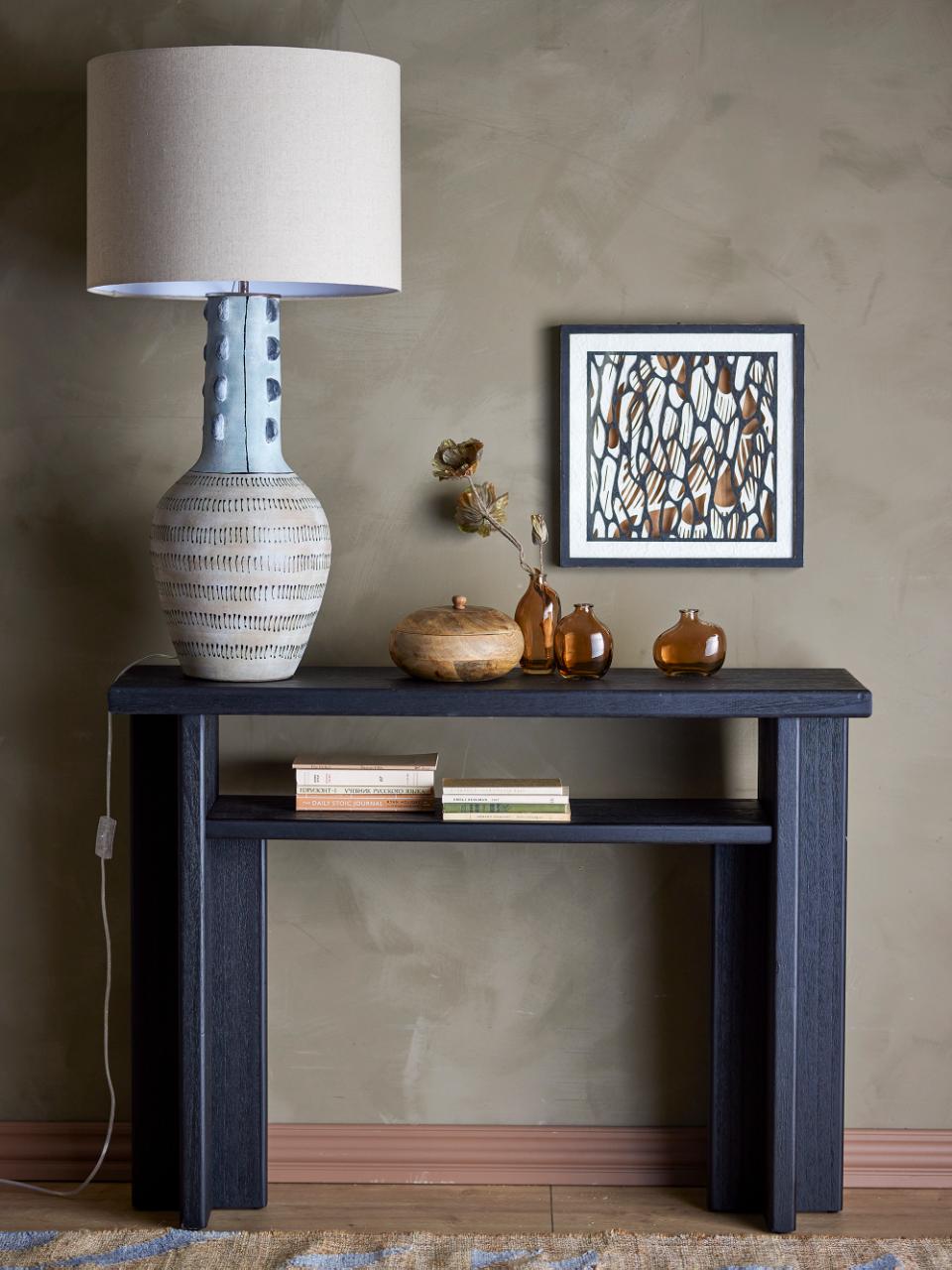 Cupa Console Table - Black / Firwood