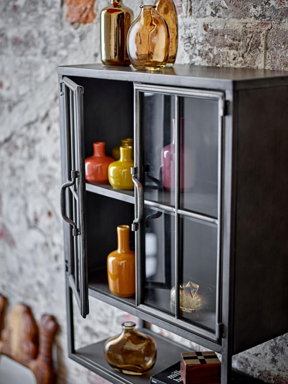 Sindre Cabinet, Black / Metal