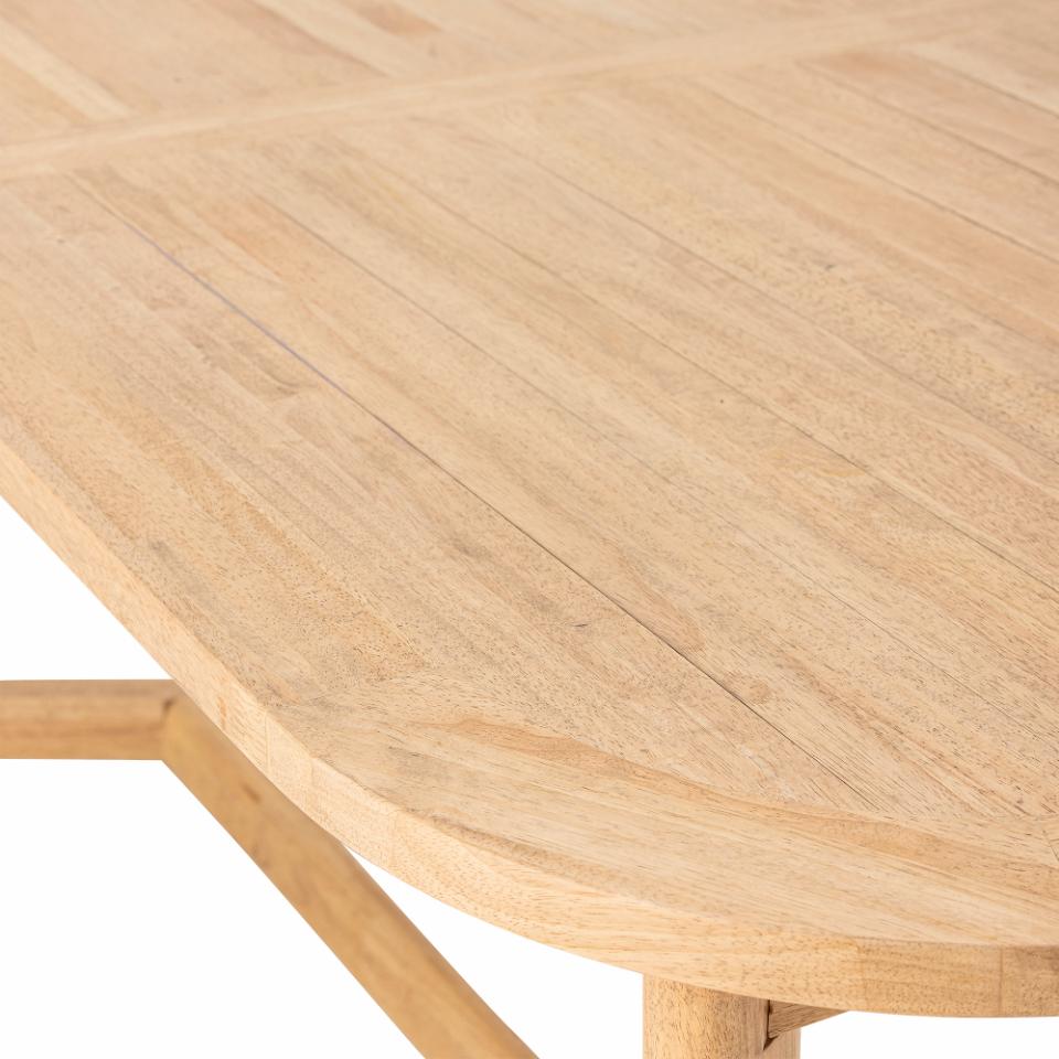 Serrone Dining Table - Nature / Rubberwood