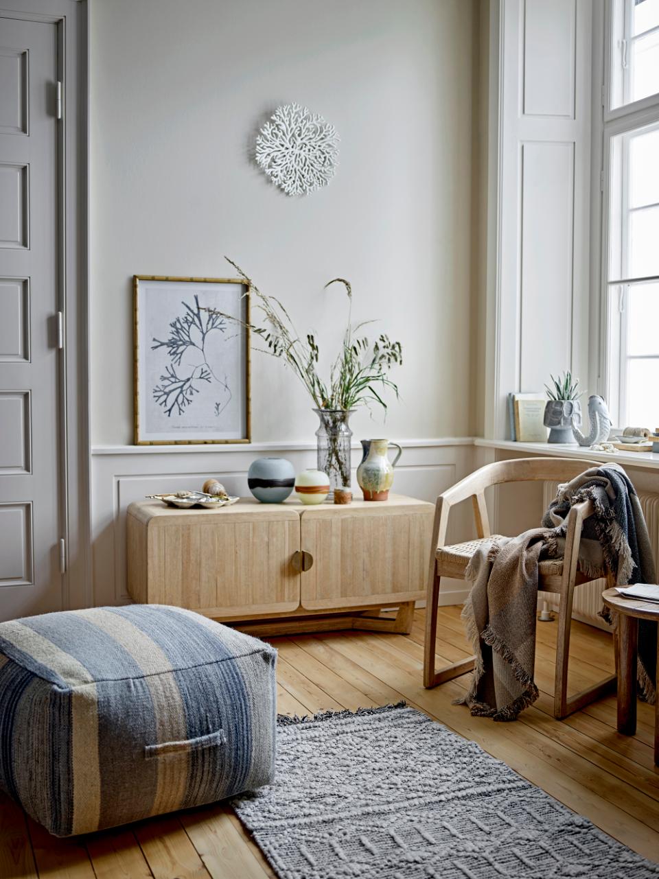 Serrone Cabinet - Nature / Rubberwood