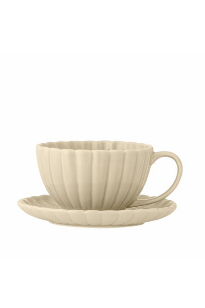 Latina Cup w/Saucer - Set of 6 - Nature