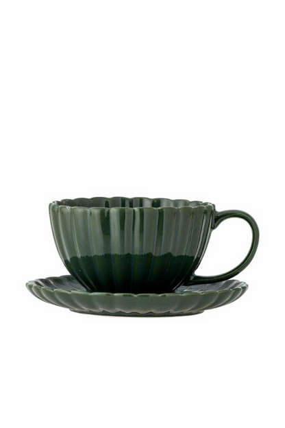 Latina Cup w/Saucer - Set of 6 - Green