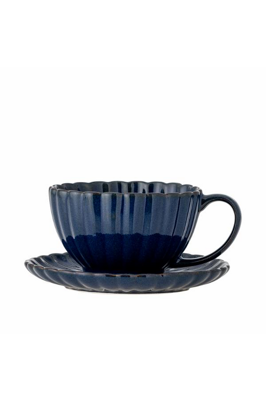 Latina Cup w/Saucer - Set of 6 - Blue