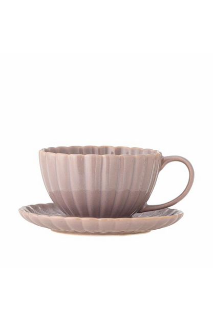 Latina Cup w/Saucer - Set of 6 - Rose