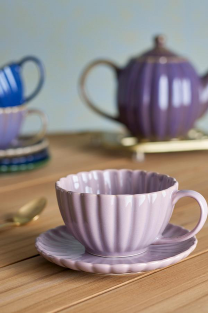 Latina Cup w/Saucer - Set of 6 - Rose