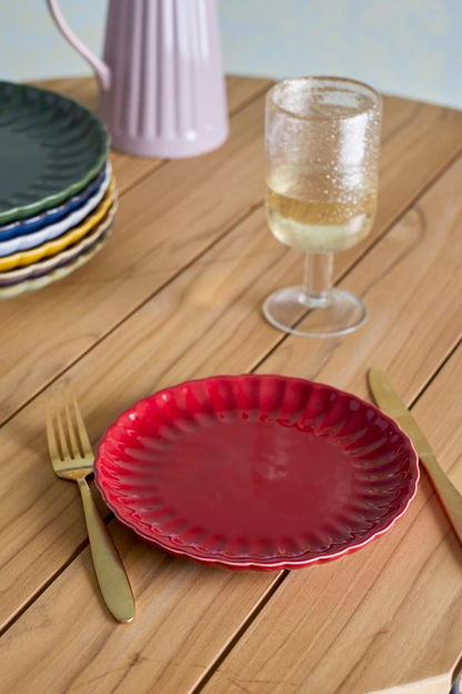 Latina Plate Ø20 cm - Set of 6 - Red