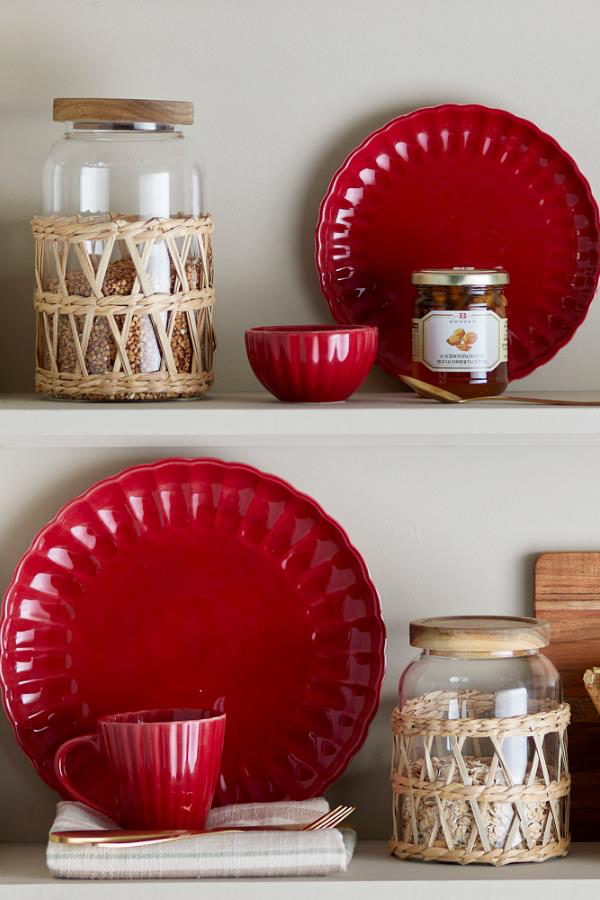 Latina Plate Ø20 cm - Set of 6 - Red