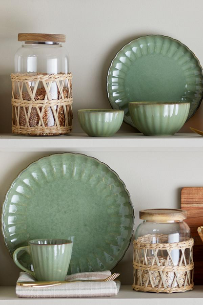 Latina Plate Ø27 cm - Set of 6 - Green