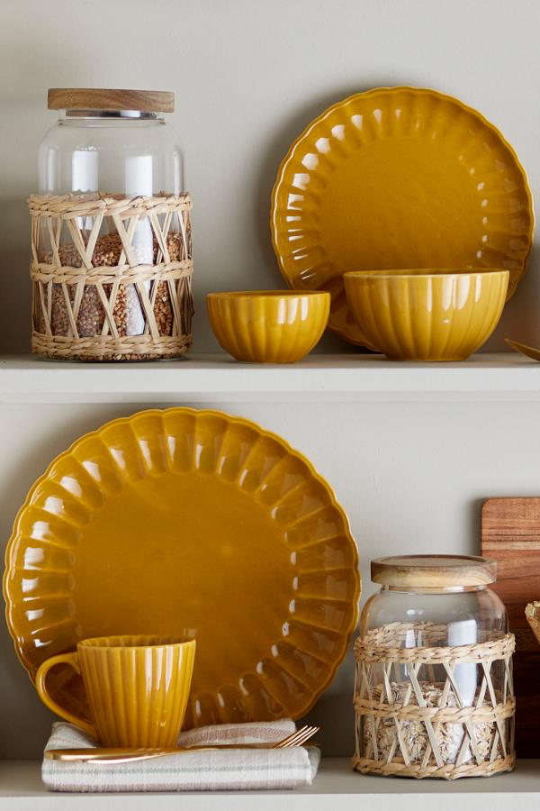 Latina Plate Ø27 cm - Set of 6 - Yellow