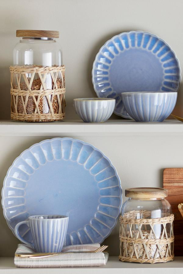 Latina Plate Ø27 cm - Set of 6 - Blue