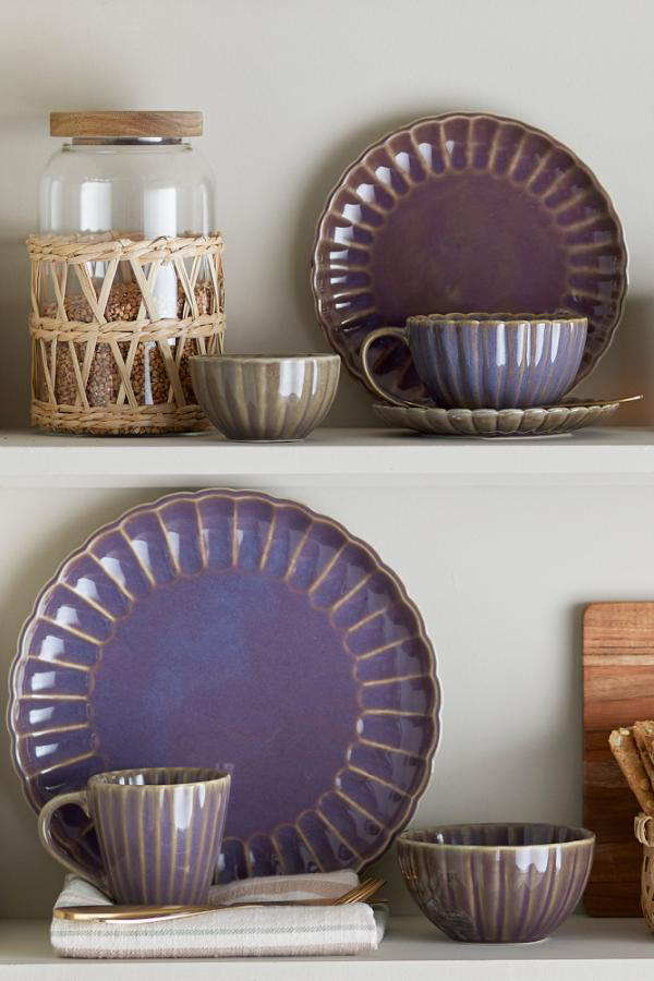 Latina Plate Ø27 cm - Set of 6 - Purple