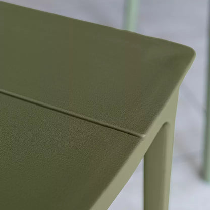 PATIO GARDEN SET - Green - Table with 2 Armchairs and 4 Chairs