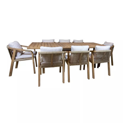 SAONA GARDEN DINING SET - Table with 8 armchairs
