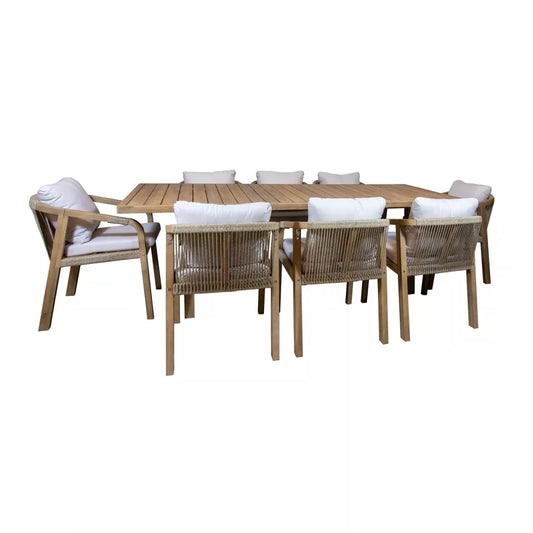 SAONA GARDEN DINING SET - Table with 8 armchairs