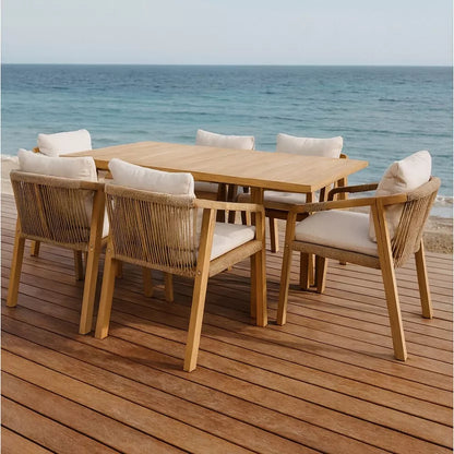 SAONA GARDEN DINING SET - Table with 6 armchairs