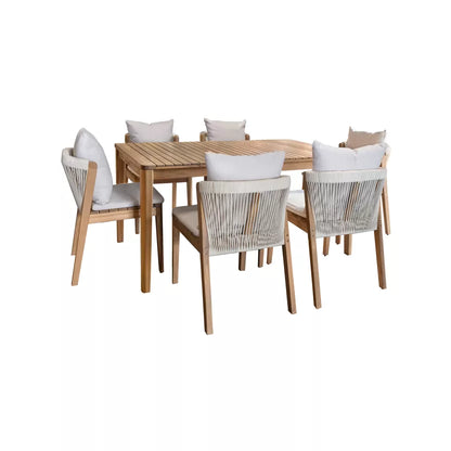 FIDJI GARDEN DINING SET - Table with 6 chairs
