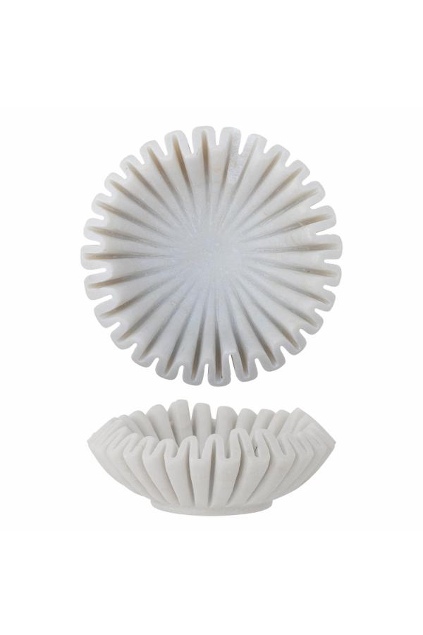 Harmonia Bowl - White / Marble