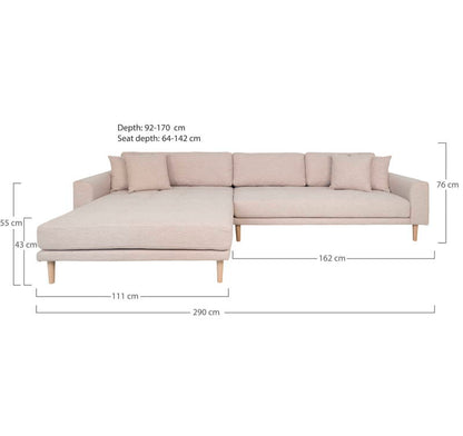Lido Lounge Sofa 290x170 cm - nature