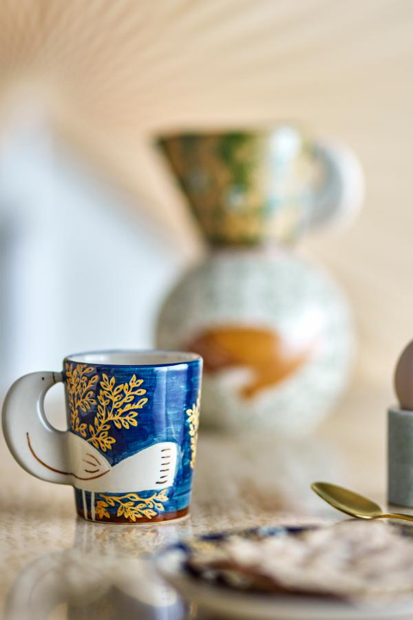 Hezha Cup 260 ml - Set of 4 - Blue