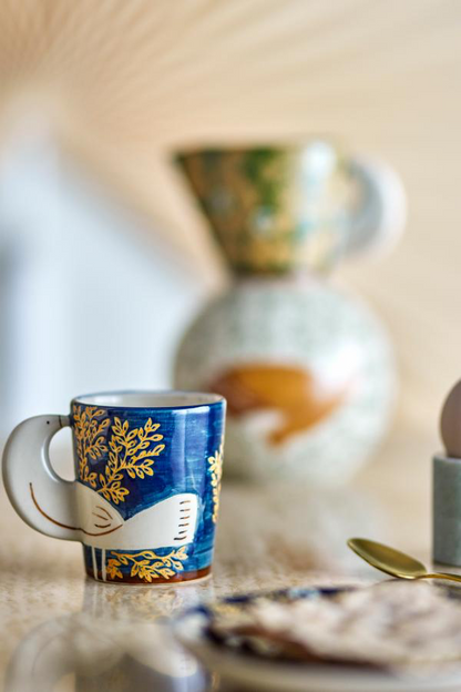 Hezha Cup 260 ml - Set of 4 - Blue