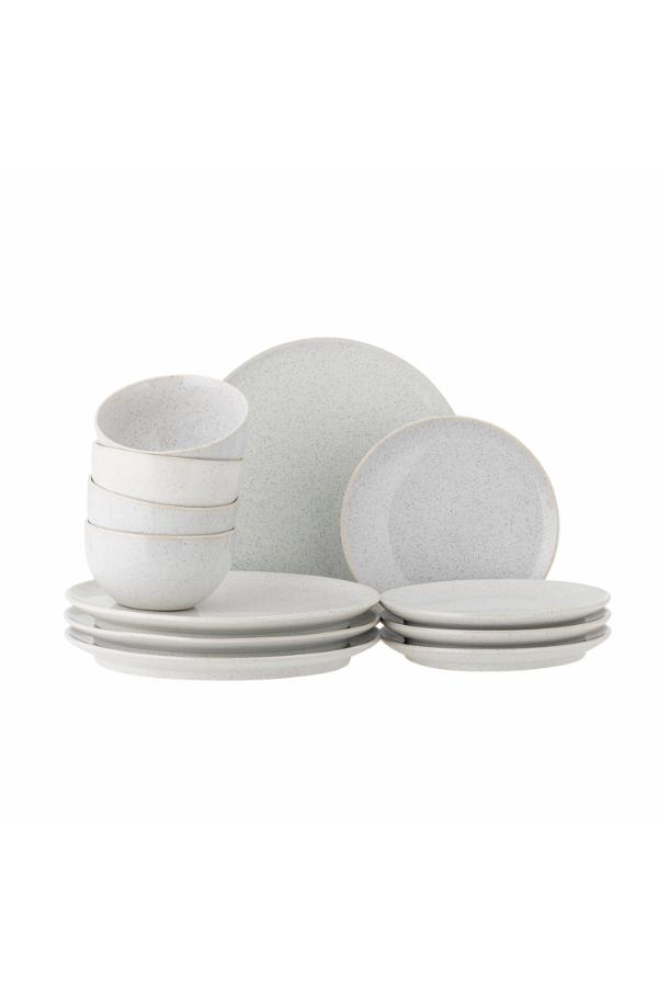Addison Dinnerware Set of 12pcs - White