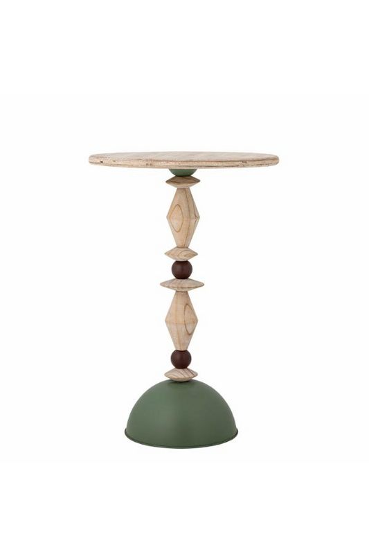 Mannelli Side Table H60 cm - Green / Firwood