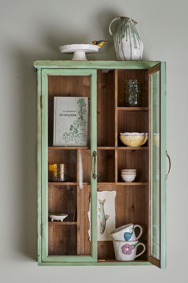 Hazem Cabinet - Green / Firwood