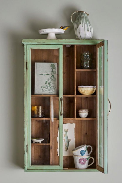 Hazem Cabinet - Green / Firwood