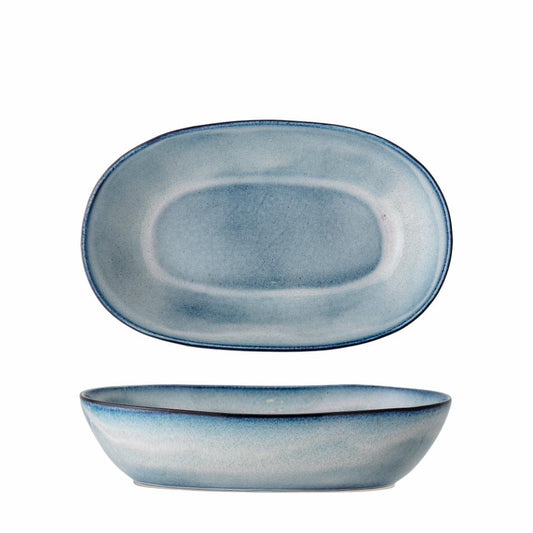 Sandrine Plate 32x20 cm - Set of 4 - Blue