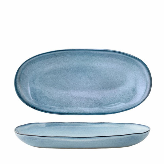 Sandrine Plate 34x16 cm - Set of 4 - Blue