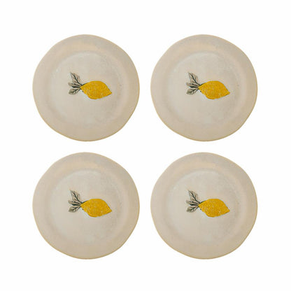 Hadden Plate Ø21 cm - Set of 4 - Lemon