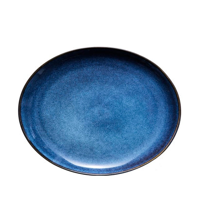 Amera dinner plate 29x22,5 cm - blue