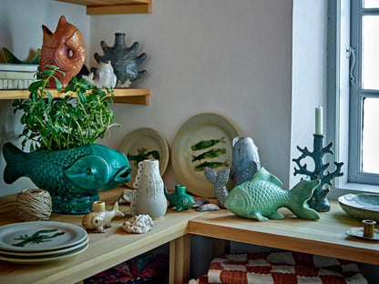 Hadden Plate Ø21 cm - Set of 4 - Lobster / Green
