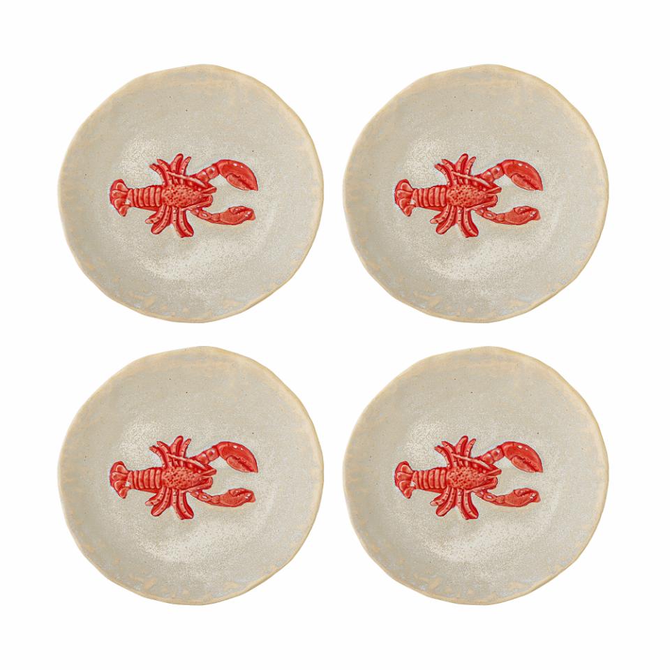 Hadden Plate Ø13 cm - Set of 4 - Lobster / Red