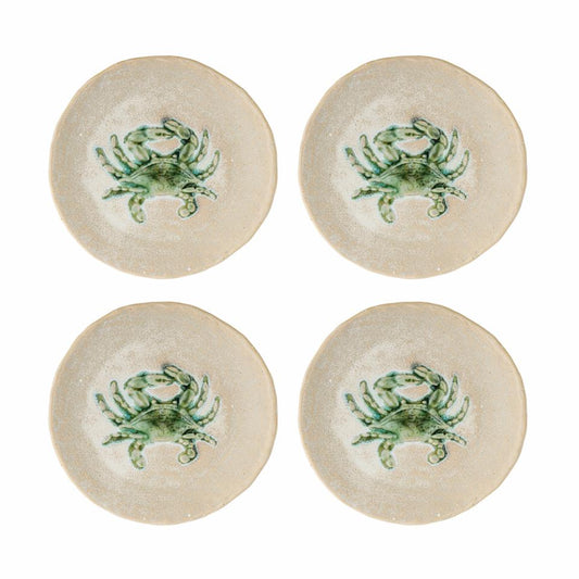 Hadden Plate Ø13 cm - Set of 4 - Crab