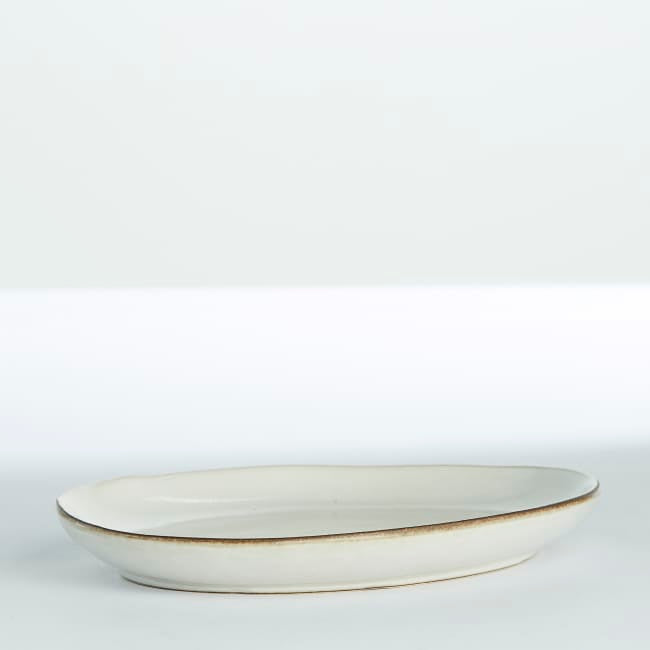 Amera dinner plate 29x22,5 cm - white sands