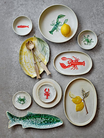 Hadden Plate 36x25 cm - Set of 4 - Lemon