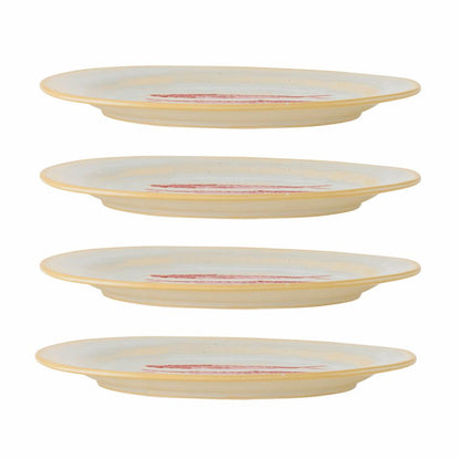 Hadden Plate Ø27 cm - Set of 4 - Fish / Red