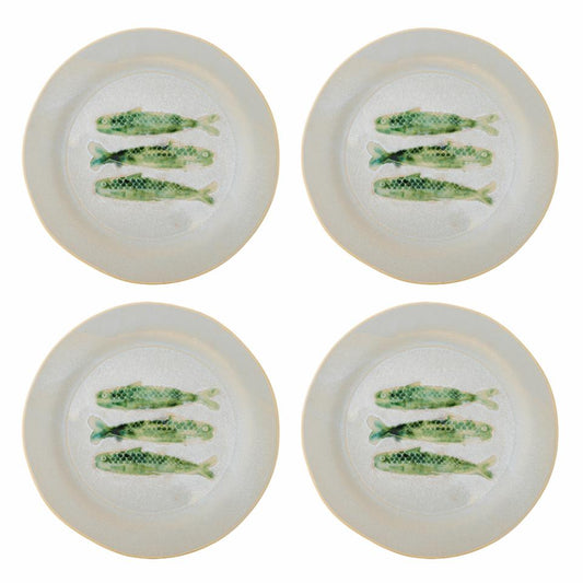 Hadden Plate Ø27 cm - Set of 4 - Fish / Green